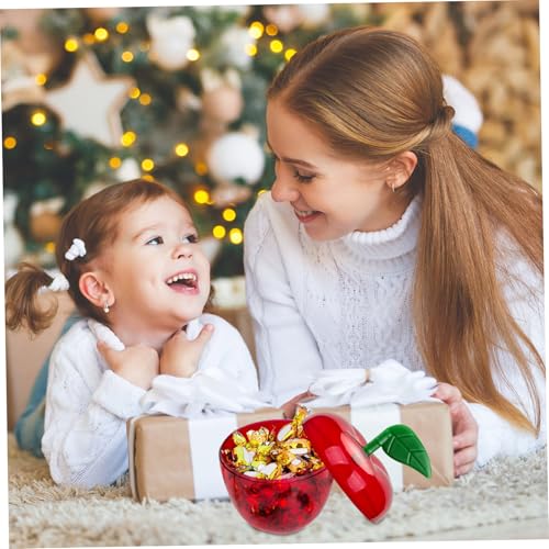 Recipientes de dulces para Navidad y fiestas familiares con tapas plásticas protectoras 4