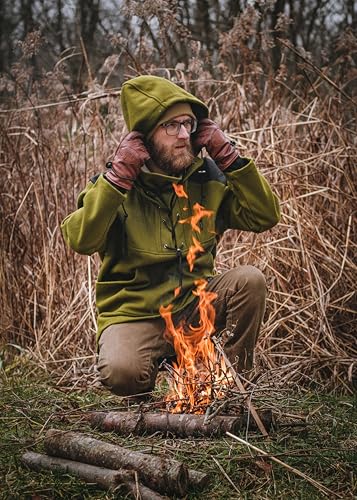 Arcturus Wool Anorak | 100% Virgin Wool | Cordura-Reinforced Shoulder Patches | Large, Adjustable Hood3