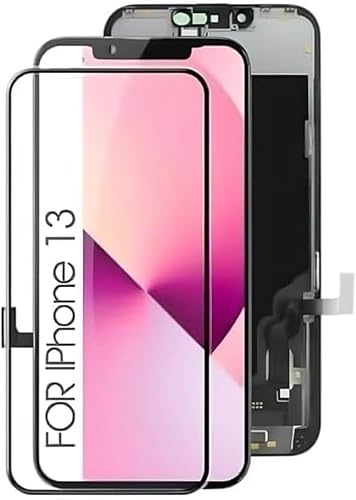 for iPhone 13 Screen Replacement 6.1 inch (A2482,A2631,A2633,A2634,A2635), Display & 3D Touch Full Assembly & Digitizer with Screen Protector (OLED)