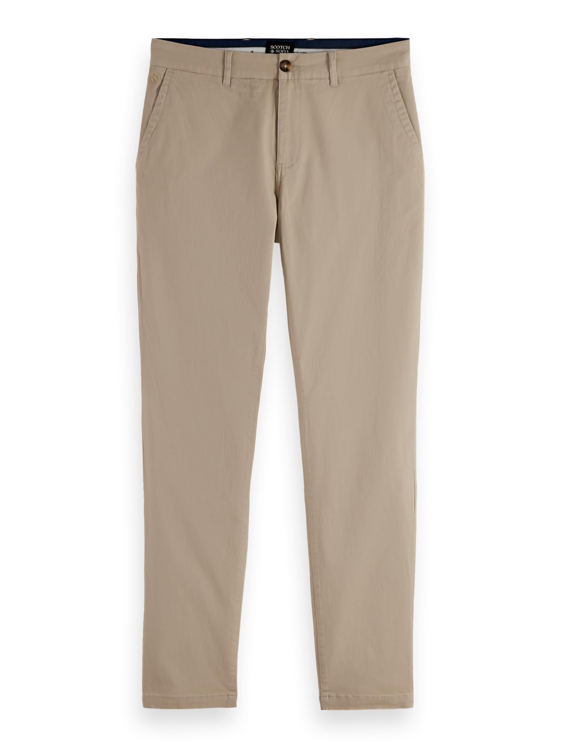 Scotch & Soda Mens Stuart Chino Pants, Plaza Taupe 260, 32W / 32L UK