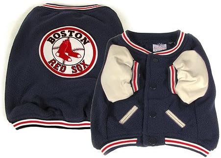Sporty K9 MLB Boston Red Sox Varsity Dog Jacket, Small