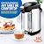NutriChef Digital Water Boiler and Warmer - 5L/5.28 Qt Stainless Electric Hot Water Dispenser w/LCD Display, Rotating Base, Keep Warm, Auto Shut Off, Safety Lock, Instant Heating for Coffee & Tea