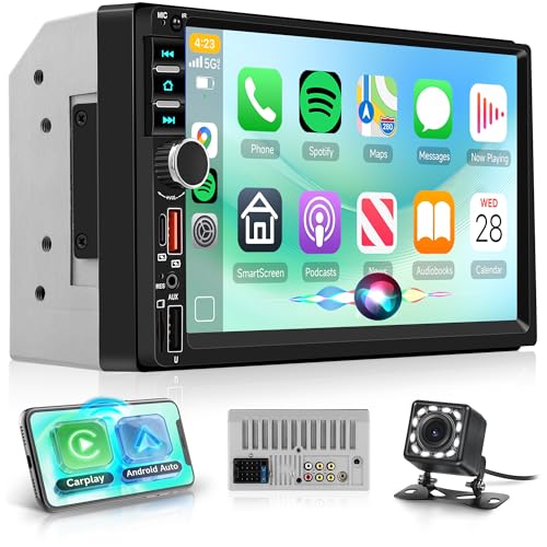 Rimoody-7-Inch-Double-Din-Car-Stereo-Wireless-CarPlay-Android-Auto Rimoody 7 Inch Double Din Car Stereo Wireless CarPlay Android Auto - Image 1