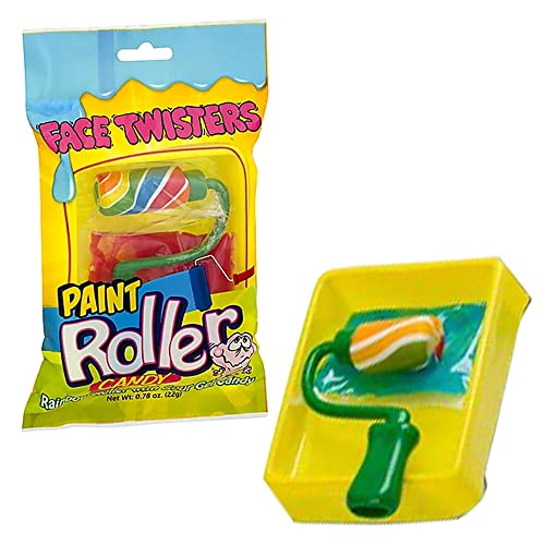 Face Twisters Sour Paint Roller Candy: 12-Piece Display