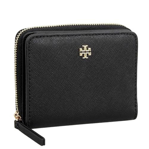 [トリーバーチ] 財布 レディース 2つ折り 折財布 コンパクト レザー EMERSON MINI WALLET 147606 (BLACK/ブラック) [並行輸入品]