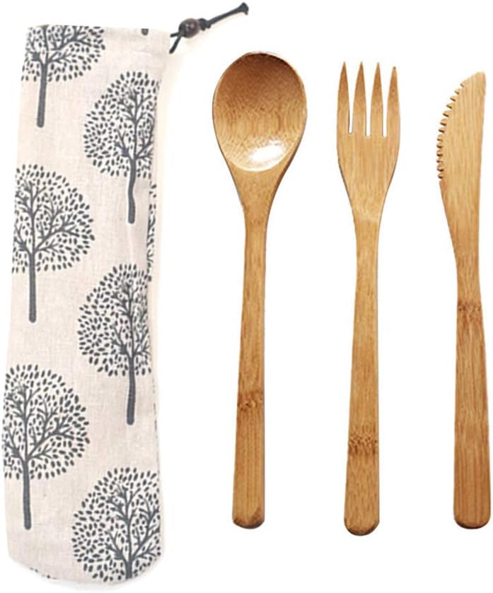 set di cucchiaio da cucchiaio portatile con coltello a forchetta