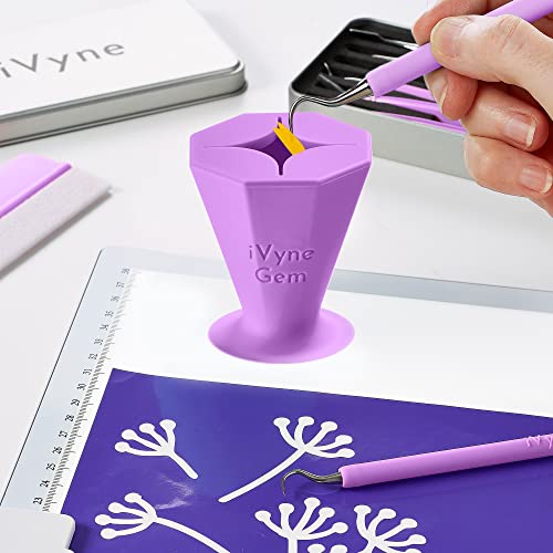 Ventouse en vinyle pour désherbage et support d'outils scrapbooking - 8