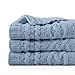 Battilo Bluish Grey Throw Blanket for Couch,51