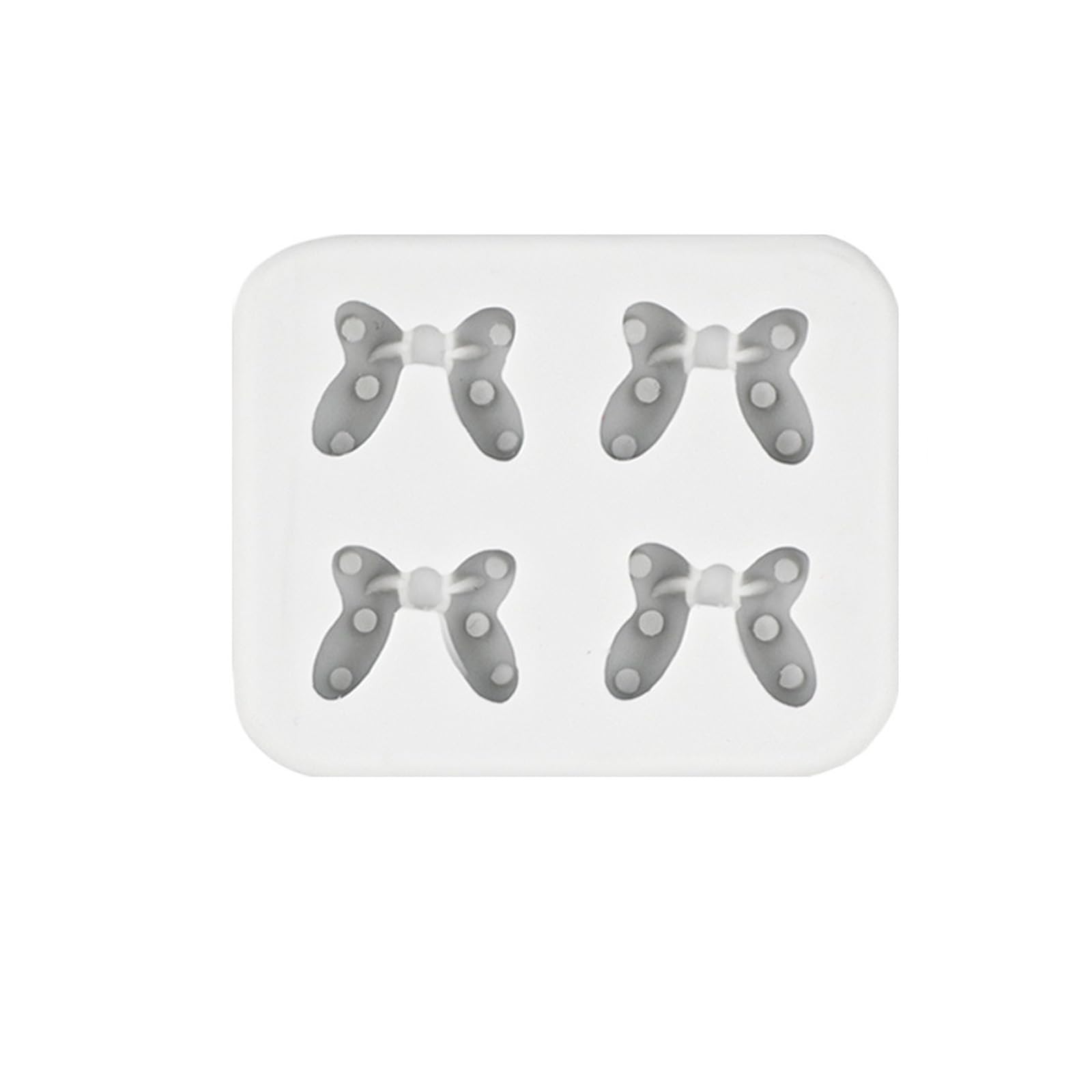 Elnwnnkc Chocolate Molds Bows Silicone Baking Molds Craft Epoxy Resin Fondant Cake Decorating Tool Chocolate Bows Fondant Silicone