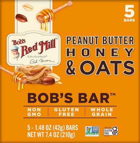 Bob's Red Mill 5pk PB Honey & Oats Bar, 5 bars (Pack of 2) - Non GMO, Gluten Free, Kosher - image 3