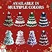 OEKYTOY DIY Crochet Christmas Tree Kit,2026 New Crochet Kit for Beginner,Christmas Tree Bow Pearl Embellishment, Christmas Party Crochet Decorations,Starter kit (Pink)