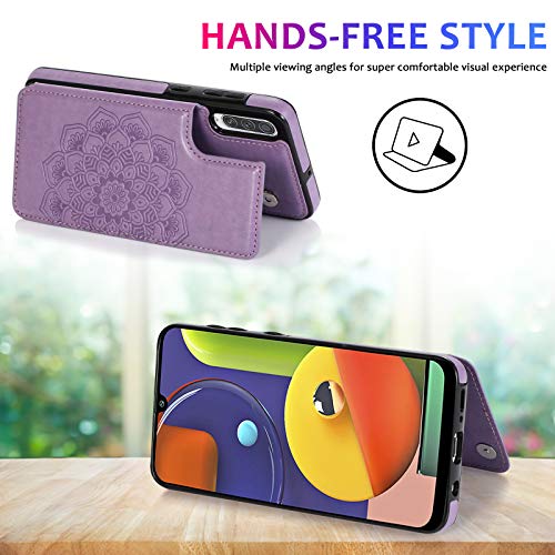 Asuwish Compatible With Huawei P30 Case And Tempered Glass Screen Protector Cover Accessories Card Holder Slot Kickstand Protective Flip Wallet Phone Cases For Hawaii P 30 Ele-L29 6.1 Inch Purple #TOP3