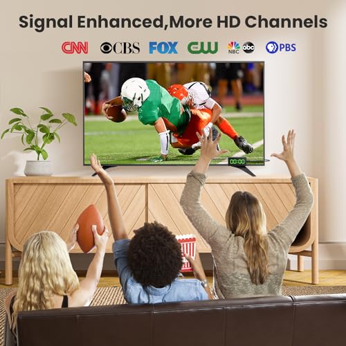 image for DCOLOR Digital Converter Box for TV [2025 Updated], Mini ATSC Tuner [H