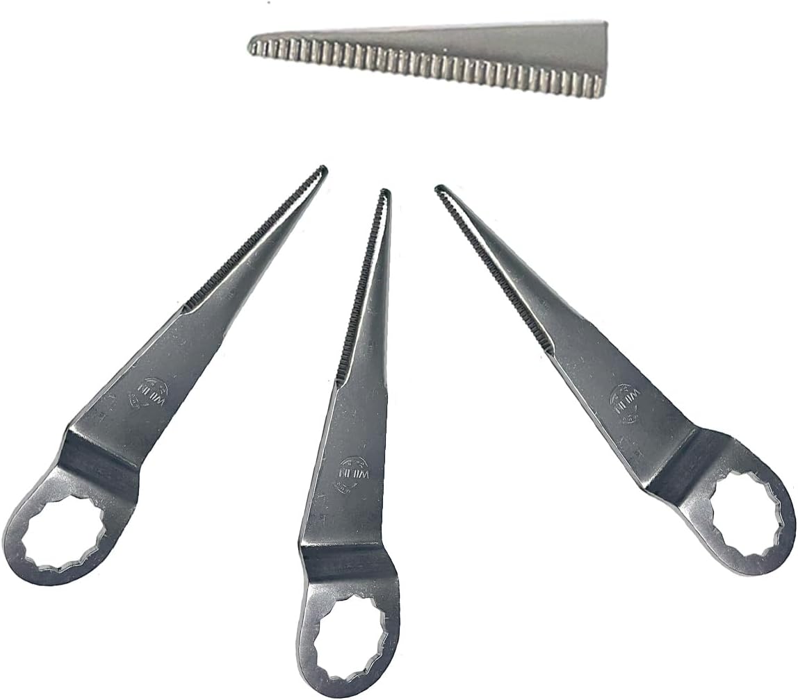 Cold Knife Blade 90mm 3.55" Air Windshield Cutting Blades With Teeth for Pneumatic Air Windshield Remover Oscillating Cut-Out Tools Parts Car Doors Window Seal Cutter Knife 3PCS