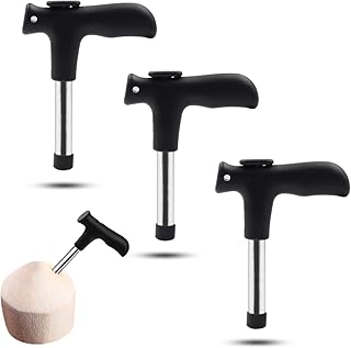 3 PCS Coconut Opener Professional Coconut Hole Puncher Coconut Punch Tool Coconut Cutter for Raw Coconut Water Juice