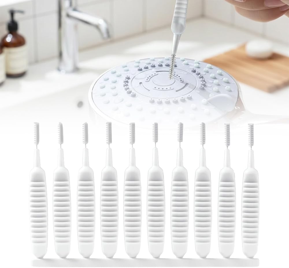 Shower Head Cleaning Brush for Small Hole, 2026 New Shower Hole Cleaning Brush, Multifunctional Anti-Clogging Cleaning Brush for Bathroom (10 Pcs)
