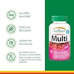 Jamieson Multivitamine Gélifiés pour Femmes, 130 Gélifiés Saveur Baies Mélangées. Soutient la Santé Osseuse, l'Immunité, l'Énergie, les Cheveux, la Peau et les Ongles. Avec Biotine et Vitamine B12, Végétarien, Non-OGM
