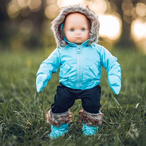 15" Doll Clothes For American Girl® 's Bitty Baby & Twins Blue Snow Suit Jacket, Pants,Mittens & Boots by THE QUEEN'S TREASURES - Used condition - US$15.02