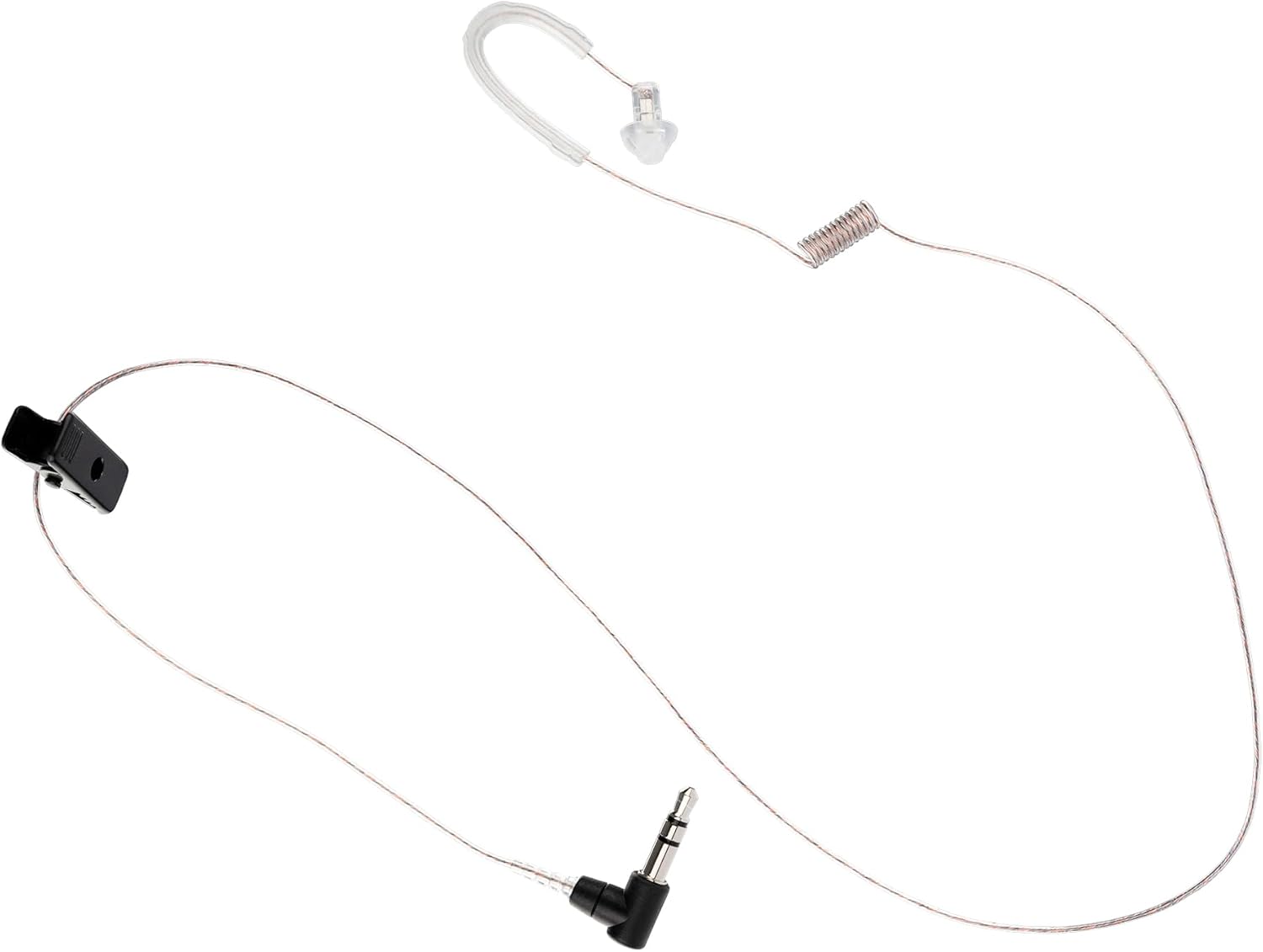 Arrowmax SL24C-35L Stealth Leopard SL Series Covert Earpiece – HD Balanced Armature Speaker, 24" Cable, Ear Guard Fit, 3.5mm for RSM & PTT