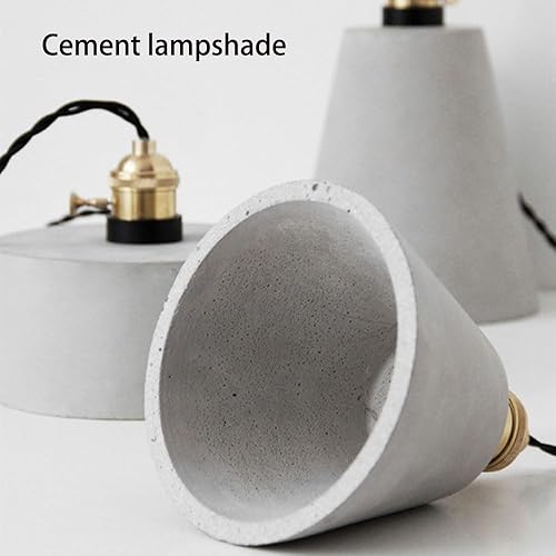 Miniatura 4 de Nordic Simple Pendant Lights, Mid Century Industrial Cement Ceiling Hanging Lighting with Copper Finish, Dining Room Gray Chandelier for Kitchen