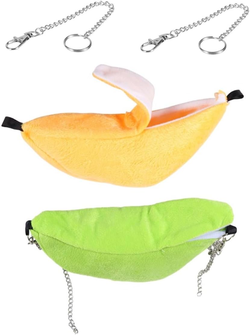 Toddmomy 2pcs Small Animal Hammock Bed Pet Swing Bed for Cage Animal Sleep Pad Pet Hanging Hammock