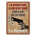 Rivers Edge Products I'd Rather Have A Gun Tin Sign, 16-Inch