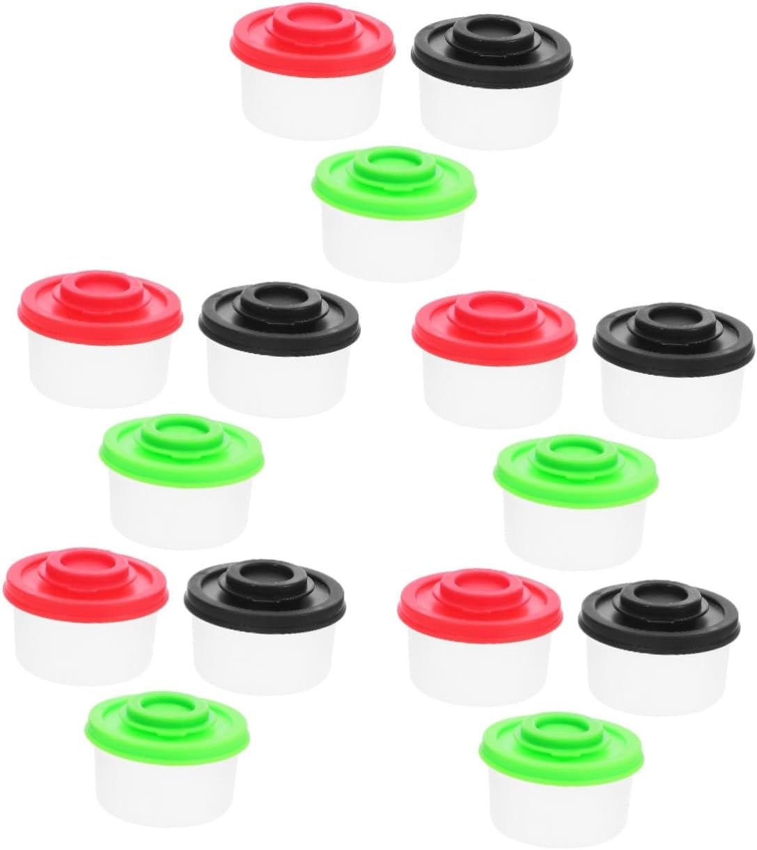 Zerodeko 15pcs Mini Seasoning Shaker Compact Spice Containers Lids for Salt Pepper and Sugar for Home Camping and Outdoor Use