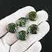 CRYSTALIS Moss Agate (5pcs) (16-20mm) Natural Carved Loose Gemstone, Wholesale Bulk Cabochons, Jewelry Making Supply, Chakra Healing Polished Stones, Wire Wrapping, DIY, Gem Collection