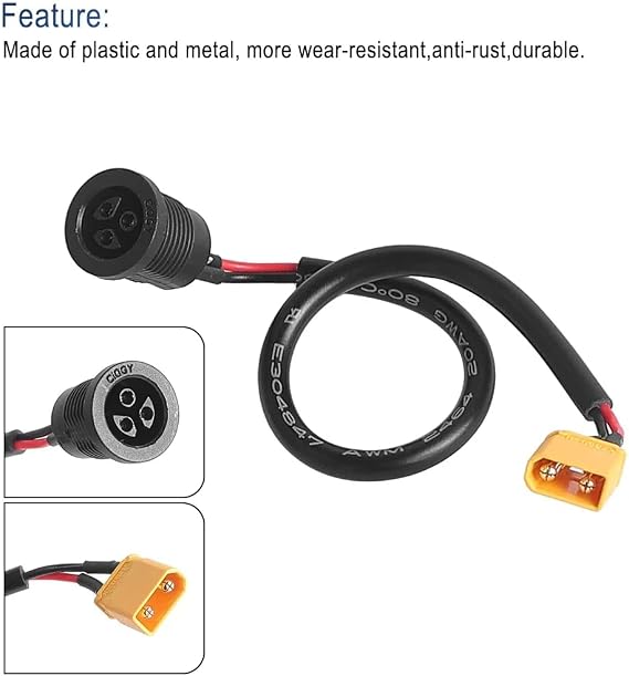 Battery Charging Cable for KuKirin G2 Master Electric Scooter Charger Interface Connection Wire G2 Master Ebike Cable