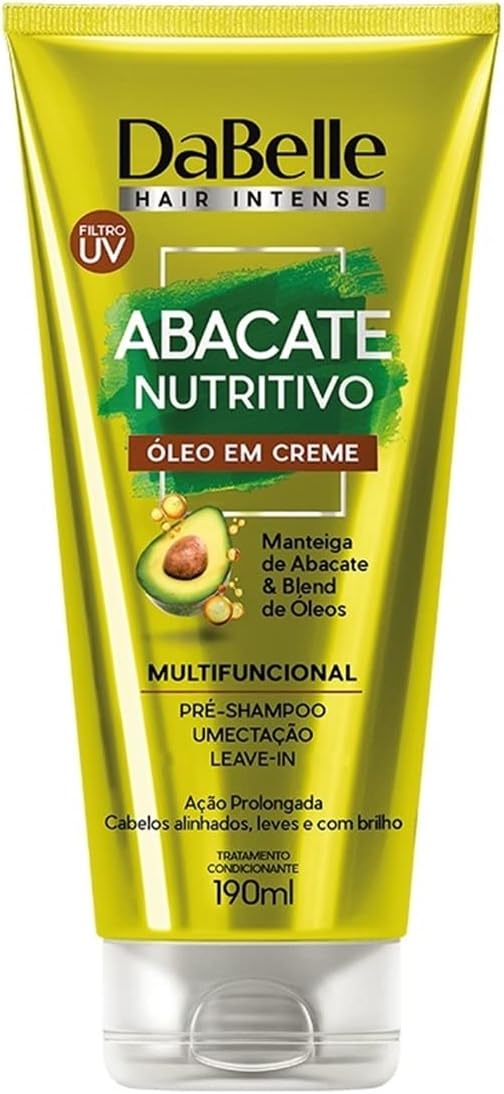 DaBelle Hair Abacate Nutritivo - Óleo em Creme 190ml | Amazon.com.br