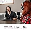 M-AUDIO HDH40 - Over Ear Studio Headphones with Closed Back Design, Flexible Headband and 2.7m Cable for Studio Monitoring, Podcasting and Recording