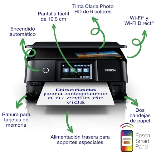 Miniatura 2 de Epson Expression Photo Xp-8700, Impresora Fotográfica Wifi A4 Multifunción 3en1 Con Impresión Doble Cara Dúplex , Pantalla Táctil, Bandeja Independiente Fotografía, Tinta 6 Colores, Negro