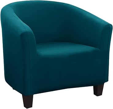 Waterproof Couch Cover Stretch Club Chair Slipcover Spandex Barrel Chair Covers Printed Tub Living Room Armchair Covers Furniture Protector Sofa CoverColor7