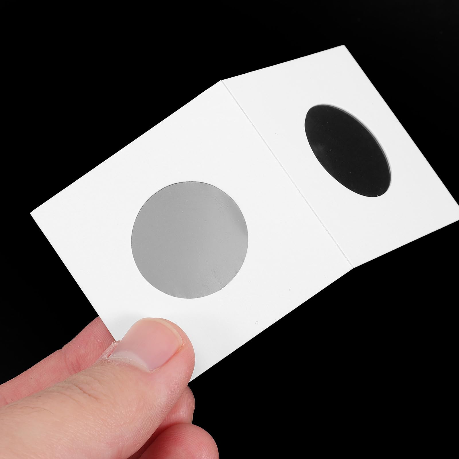 YARNOW 400 Pezzi Porta Monete in Carta Bianca per Collezionisti Varie Dimensioni da 17.5mm a 31.5mm per Conservare e Mostrare Monete d'Argento e Rame