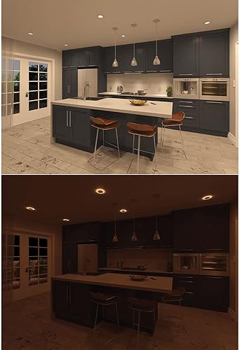 Miniatura 11 de HALO Luz de techo empotrable LED de 6" sin lata con luz nocturna, 1000 lúmenes, CCT seleccionable 2700K, 3000K, 3500K, 4000K, 5000K