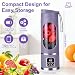 Portable Blender Smoothie Maker, 450ml USB Rechargeable Smoothie Maker with 12 Blades & Travel Lid for Smoothies Milkshakes Fresh Juices & Iced Drinks, Blender Cup for Home, Gym, Outdoor (Purple)