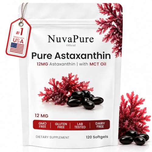 NuvaPure Official NuvaPure Official-WSFA1 Astaxanthin Supplement Third Party Tested