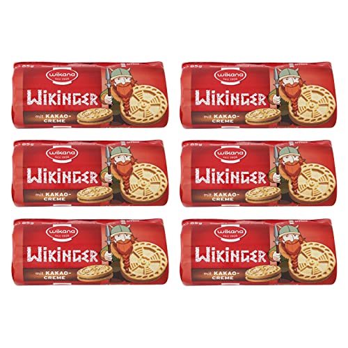 6er Pack Wikana Wikinger Minidoppelkekse Kakaocreme (6 x 85 g) Pausensnack Cover