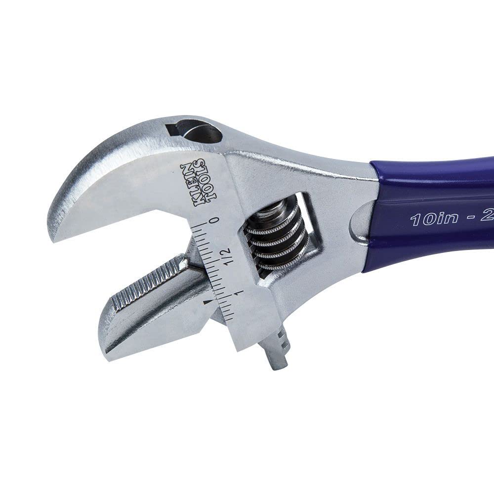 Klein Tools D86930 Clé à pipe/clé à molette réversible avec mâchoire extra-large 2 en 1 de 2,54-1,27 cm, 25,4 cm