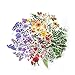 Molshine 160pegatinas de Washi,serie de flores y plantas,calcomanías lavadas para bricolaje,personalizar,diario de balas,decoración,portátiles,álbumes de recortes,equipaje,coches,sellado,4paquetes