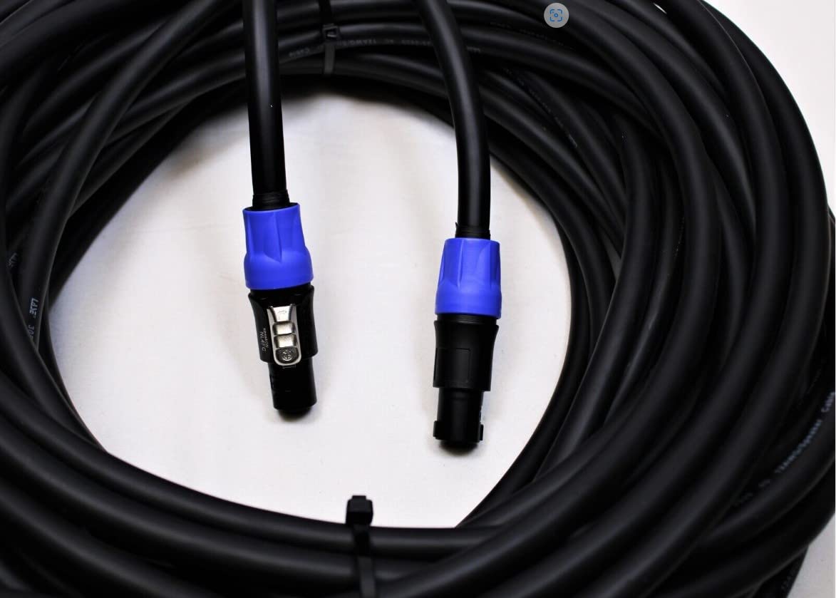 LASE 100 Ft SpeakOn Speaker Cable w/NEUTRIK NL4FC 12ga 4 Conductor Pure Copper