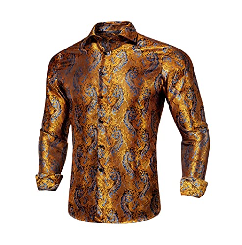 Chemise en soie à manches longues Cy-1005 : l'élégance masculine au quotidien