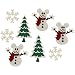 Dress It Up 8234 Disney Button & Embellishments, Mickey Snowmen