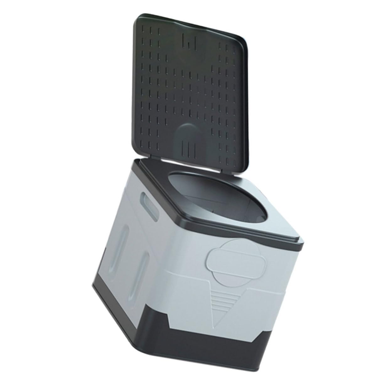 GALPADA Inodoro Caja de Almacenamiento de PP Resistente Portátil Plegable Orinal de Viaje Compacto para Camping y Emergencia