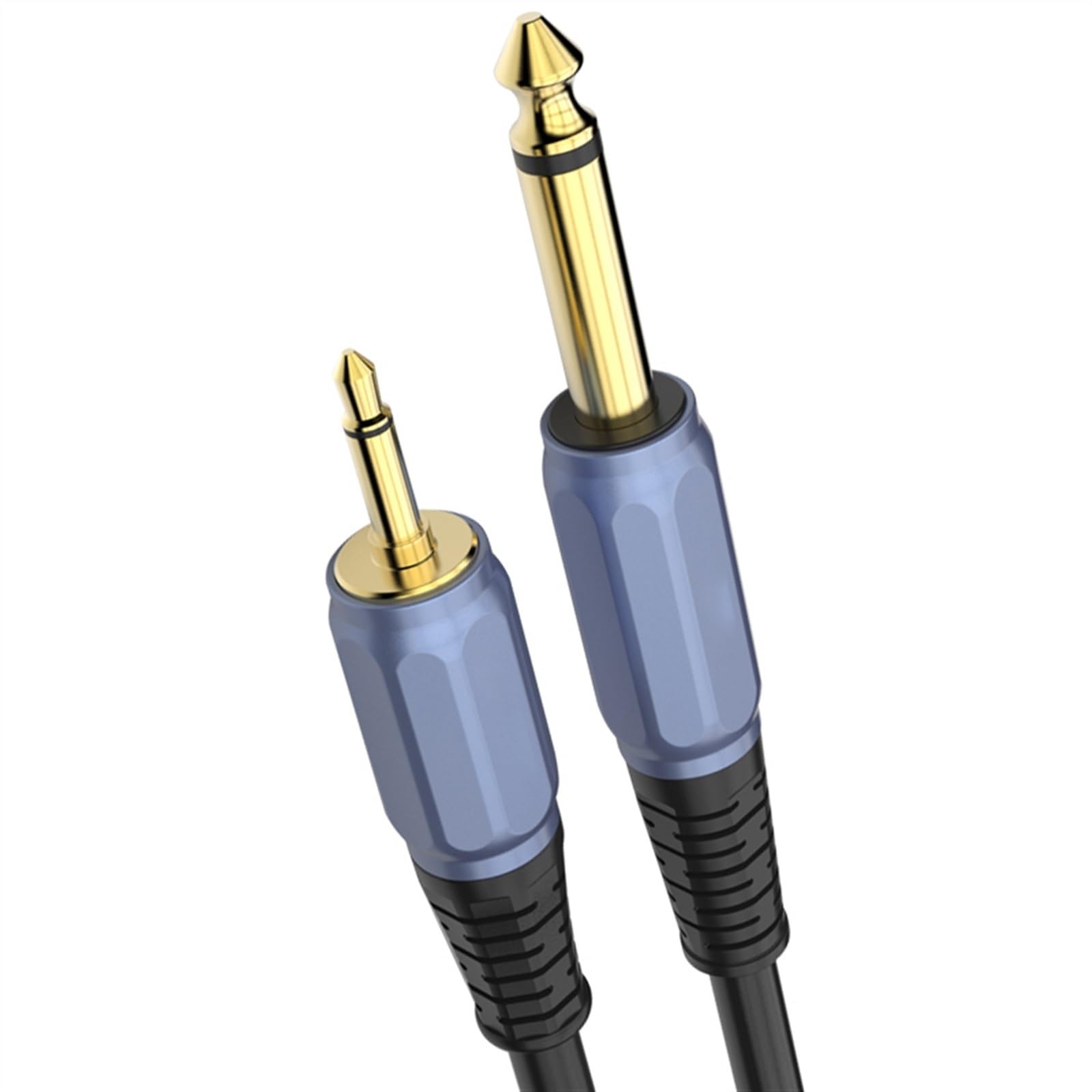 Cable De Audio De Guitarra Cable de 3,5 a 6,5, 6,35mm, pequeño a grande, de dos núcleos, para guitarra, caja de altavoz de acero eléctrico, Cable de (Size : 1.5m)