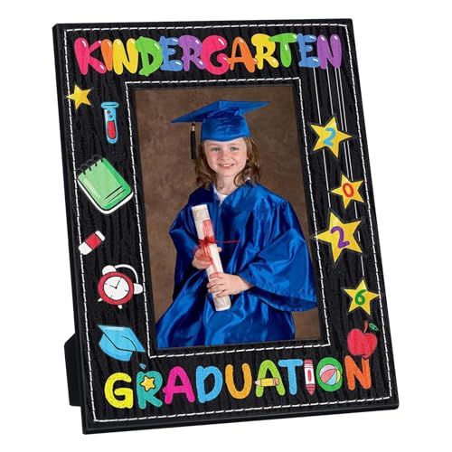Image of FLYAB Kindergarten Graduation Picture Frame - 2026 Preschool Graduation Gift 4 x 6 Photo Frame My First Graduation Picture Frame Congratulation Kindergarten for Kids Girls Boys