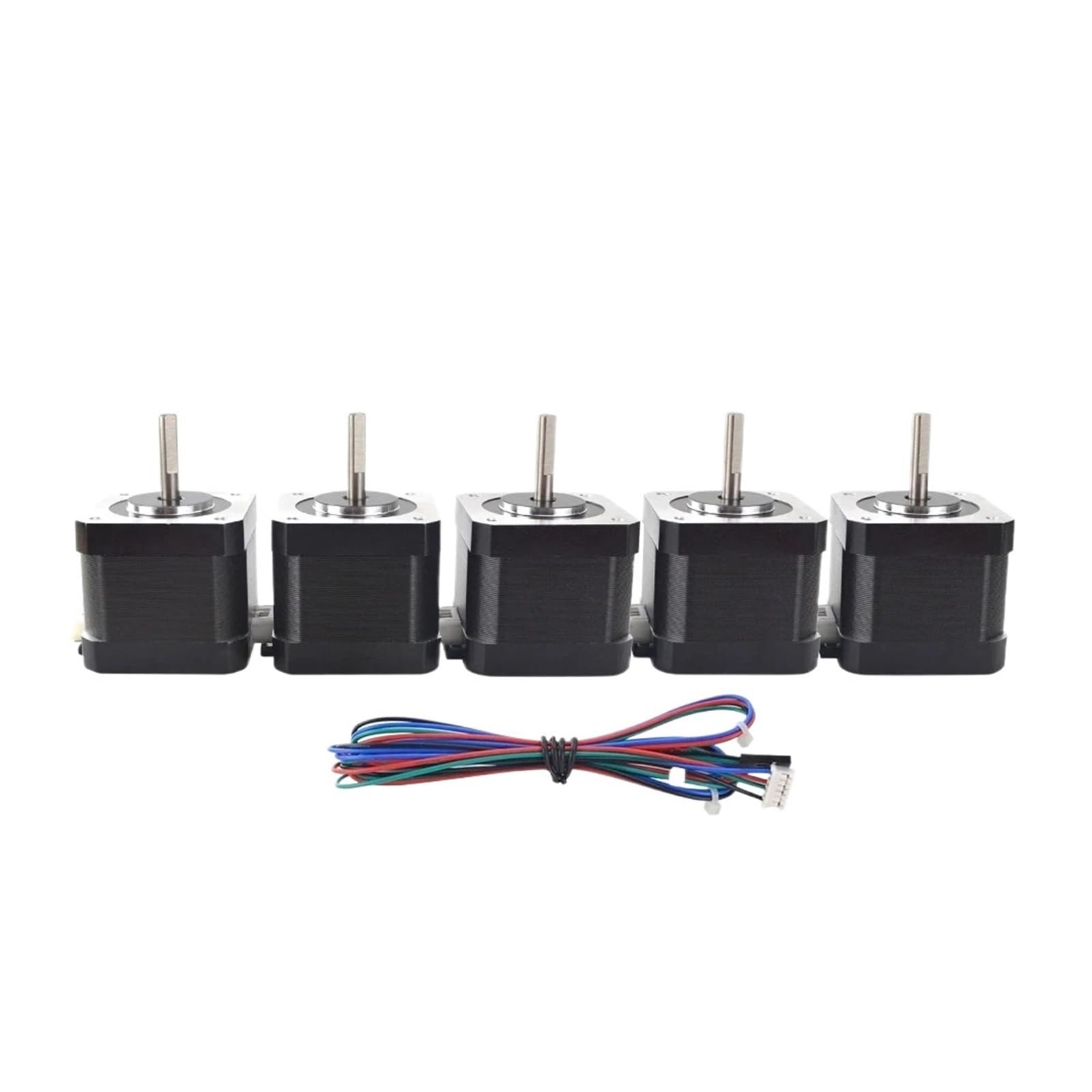 MUYTQAERG Stepper Motor 5PCS Nema 17 1.5A 42 39mm 12V 1m Cable 4-Lead Nema17 Step 5-17HS15-1504S-X1