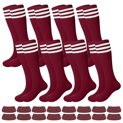 Image of Panitay 2 /12 /16 /24 Pairs Softball Soccer Socks Glitter Eye Black Stickers Team Spirit Accessories for Youth Women Sport Wear