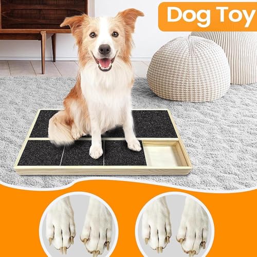 Planche à gratter pour les griffes du chien avec tapis interactif