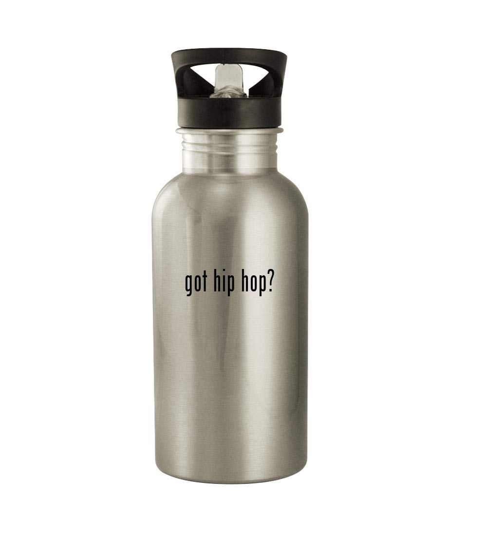 got hip hop? - 20oz Stainless Steel Water Bottle, Silver